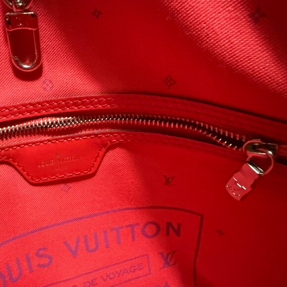 AUTHENTIC LOUIS VUITTON Red OMBRE NEVERFULL-RARE AND PRISTINE CONDITION - Picture 8 of 10